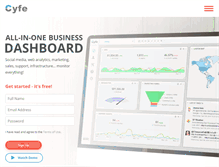 Tablet Screenshot of cyfe.com